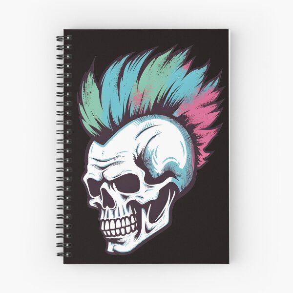 Artikelvorschau, Punk Schädel entworfen und verkauft von SilverSpell.