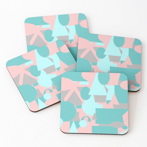 Item preview,   pink blue geometric camouflage designed and sold by ricobarinas.