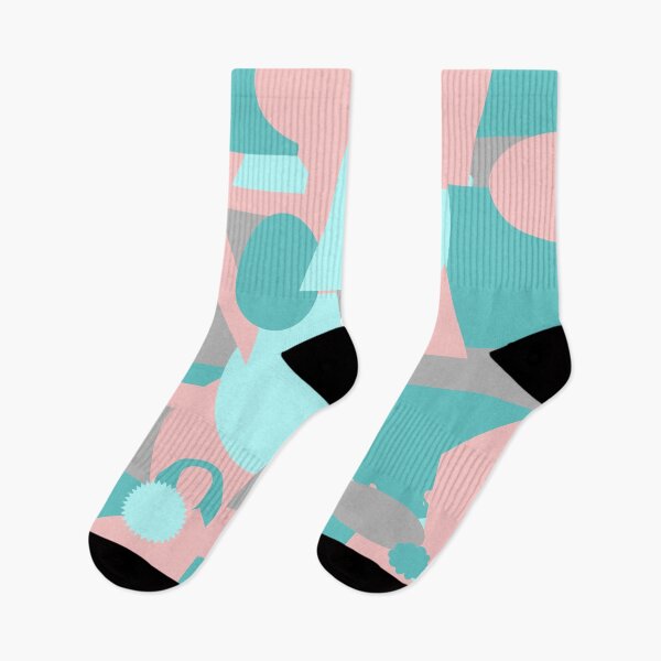 Item preview,   pink blue geometric camouflage designed and sold by ricobarinas.