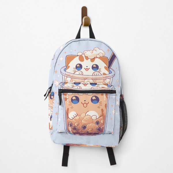 Item preview, Bubble Tea Neko - Milk Tea Bengals designed and sold by SnarkyDoodles.