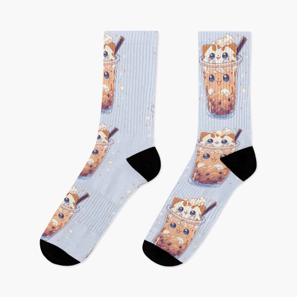 Item preview, Bubble Tea Neko - Milk Tea Bengals  designed and sold by SnarkyDoodles.