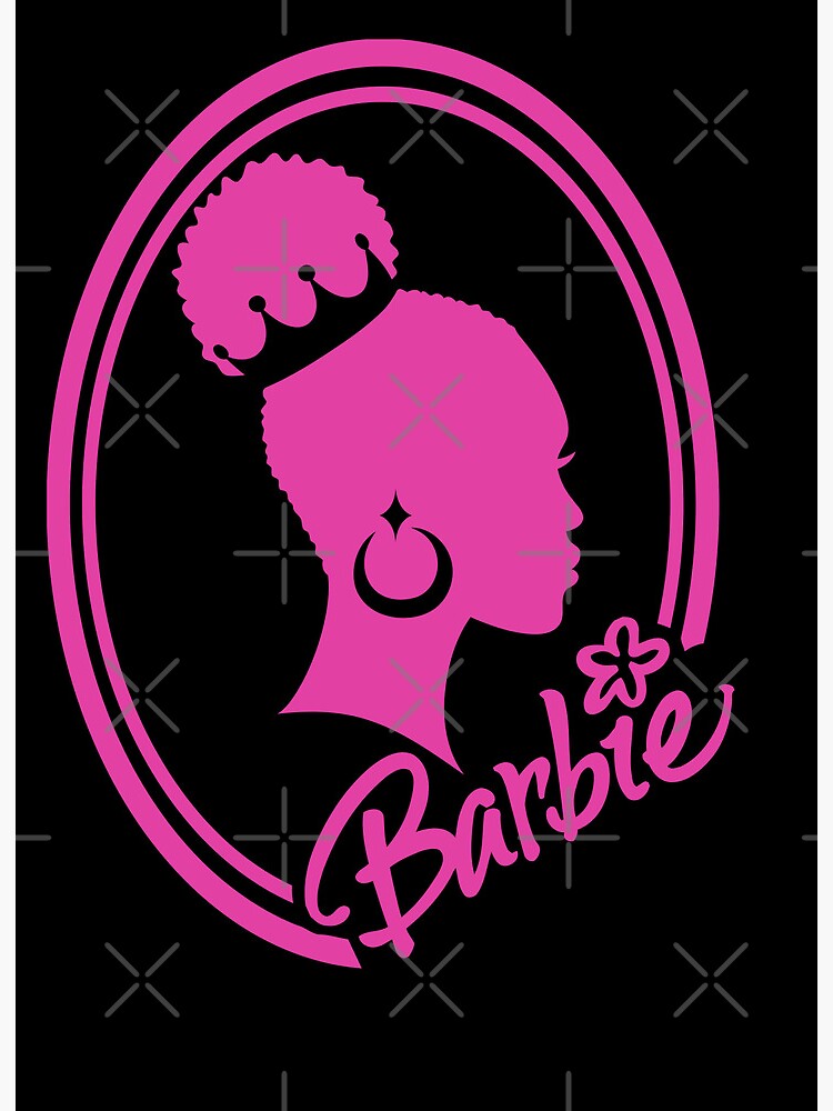 Beautiful Silhouette of Black Barbie | Art Board Print