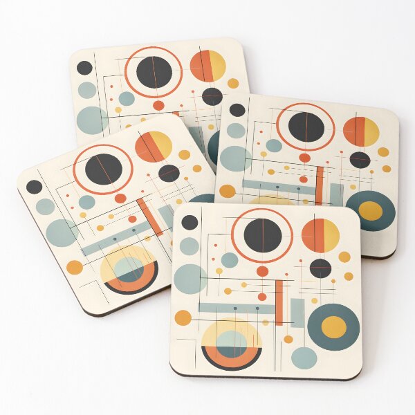 Item preview, Bold Abstract Minimalist Circles and Lines art designed and sold by megapops.