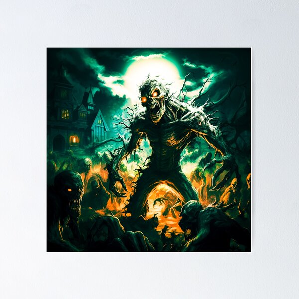 Item preview, Halloween Zombie Werewolf Hybrid designed and sold by OutOfTheBoxArt1.