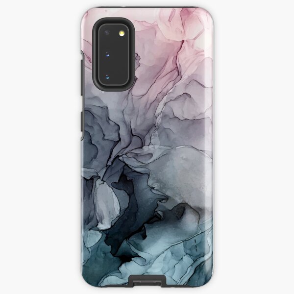 Blush y la pintura abstracta que fluye gris de Payne Funda resistente para Samsung Galaxy