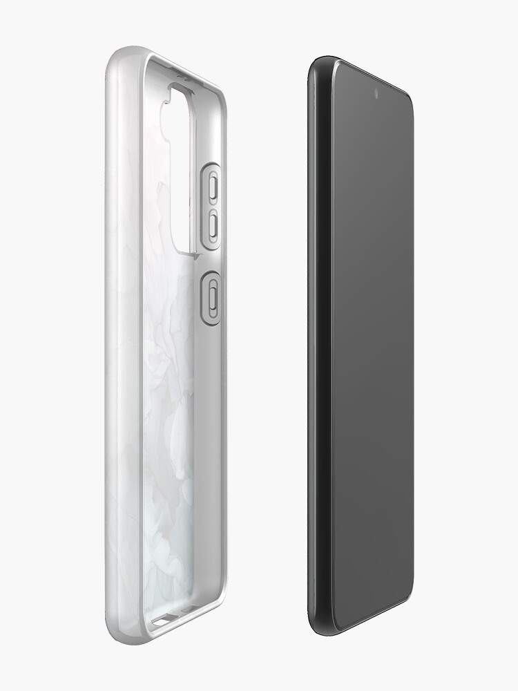 Alternate view of Blush and Payne's Grey Flowing Abstract Painting Case & Skin for Samsung Galaxy