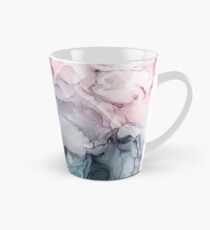 Blush und Paynes graue fließende abstrakte Malerei Tasse (groß)