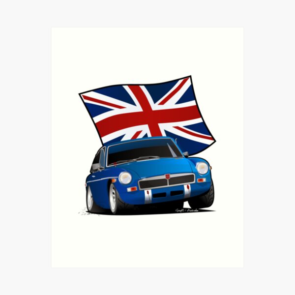 British Sports Car _ MG Art Print