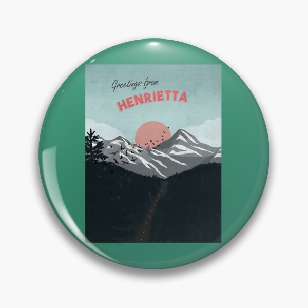 Item preview, Greetings from Henrietta Postcard Art Throw Pillow 	 designed and sold by evcljuto82.