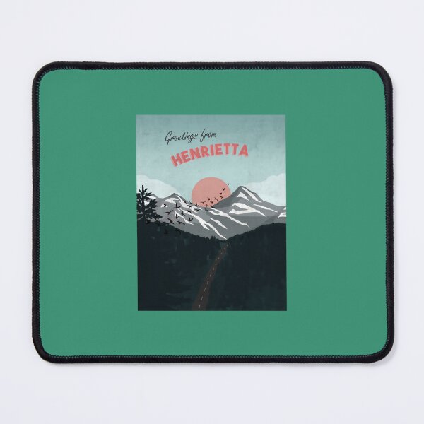 Item preview, Greetings from Henrietta Postcard Art Throw Pillow 	 designed and sold by evcljuto82.