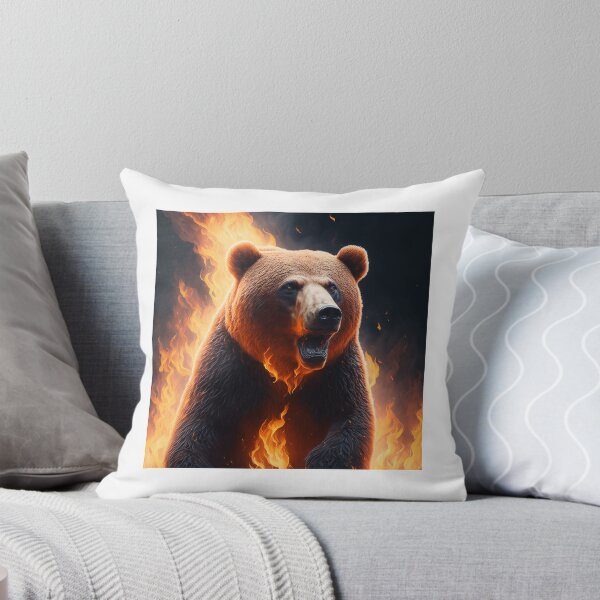 Item preview, Bear in the flames of fire designed and sold by Aleks894.