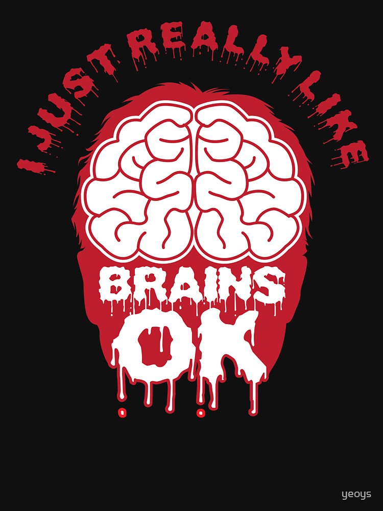 Thumbnail 7 of 7, Essential T-Shirt, I Just Really Like Brains Ok - Funny Neuroscience Quote Gift designed and sold by yeoys.