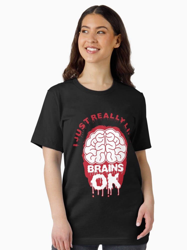 Thumbnail 2 of 7, Essential T-Shirt, I Just Really Like Brains Ok - Funny Neuroscience Quote Gift designed and sold by yeoys.