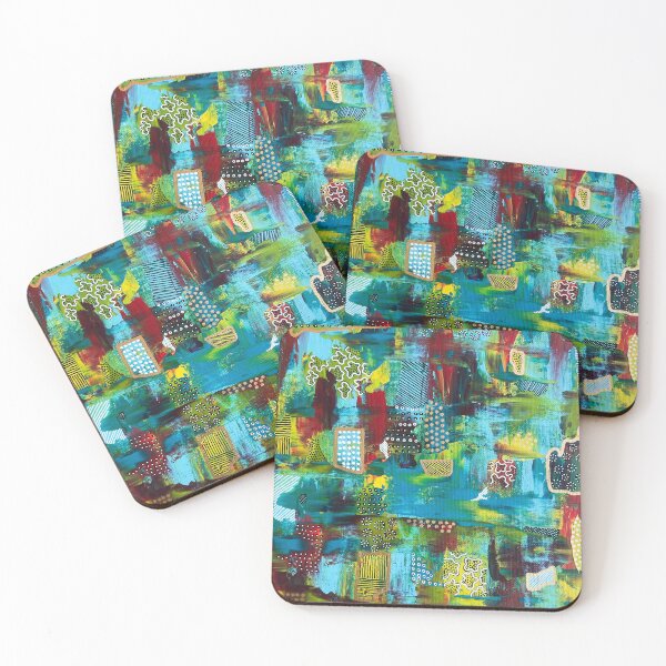 Item preview, Blue Toned Abstract Print designed and sold by MadeByEmStore.