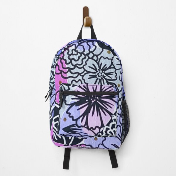 Item preview, Purple and Pink Floral Print designed and sold by MadeByEmStore.