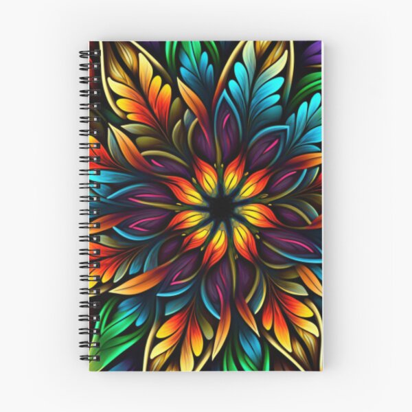 Item preview, Colorful Floral Reflections: A vibrant stained glass design that captures the beauty of flowers in stunning hues, bringing joy and inspiration to any space. designed and sold by RetroRevivals.