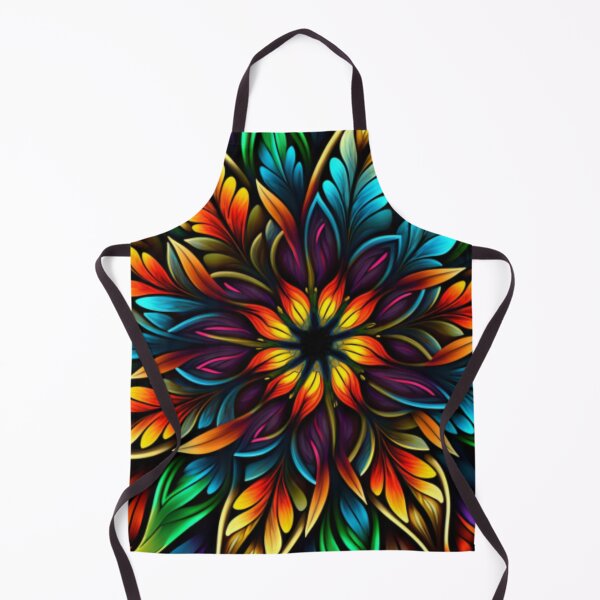 Item preview, Colorful Floral Reflections: A vibrant stained glass design that captures the beauty of flowers in stunning hues, bringing joy and inspiration to any space. designed and sold by RetroRevivals.
