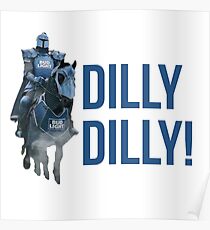 Póster Dilly Dilly El Bud Knight Superbowl 2018