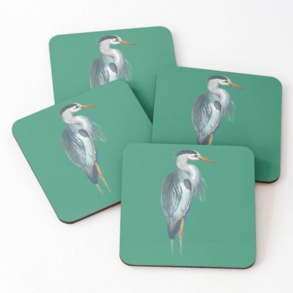 Item preview, Grey heron watercolor painting 	 	 designed and sold by evcljuto82.