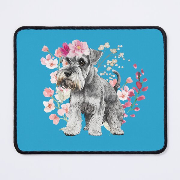 Item preview, Floral Schnauzer designed and sold by Ashley Gagnon.