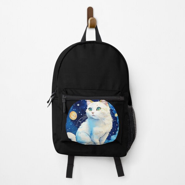Item preview, Van gogh Starry Night White Kitten  designed and sold by Vangoholic.