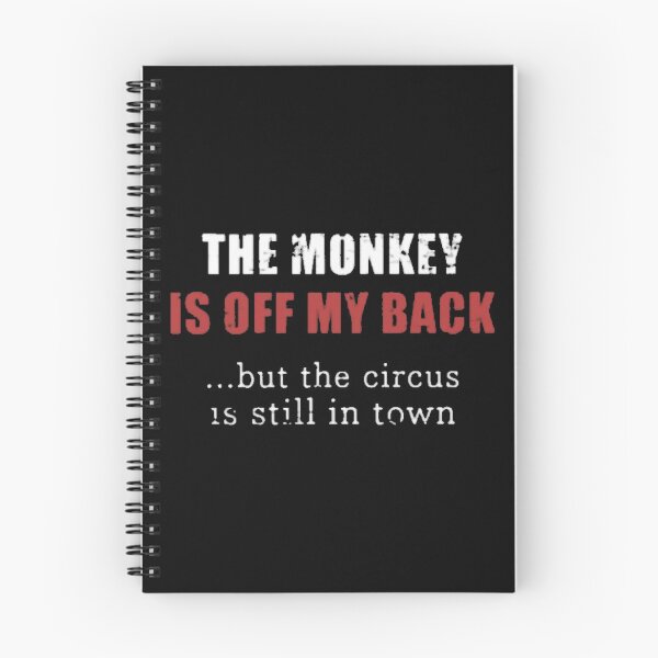 Item preview, The Monkey is Off My Back designed and sold by SoberTeeCo.