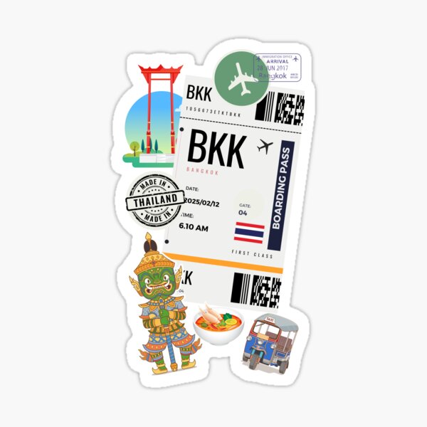 Item preview, Bankok boarding pass designed and sold by Pom2903.