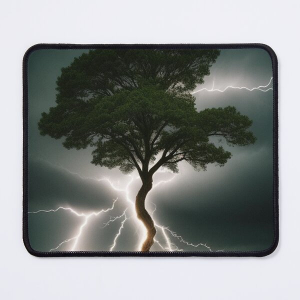 Item preview, Lightning striking tree designed and sold by Roxburylane.