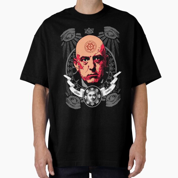 Vista previa del artículo con la obra «Aleister Crowley Camisetas», diseñado y vendido por losfutbolko.