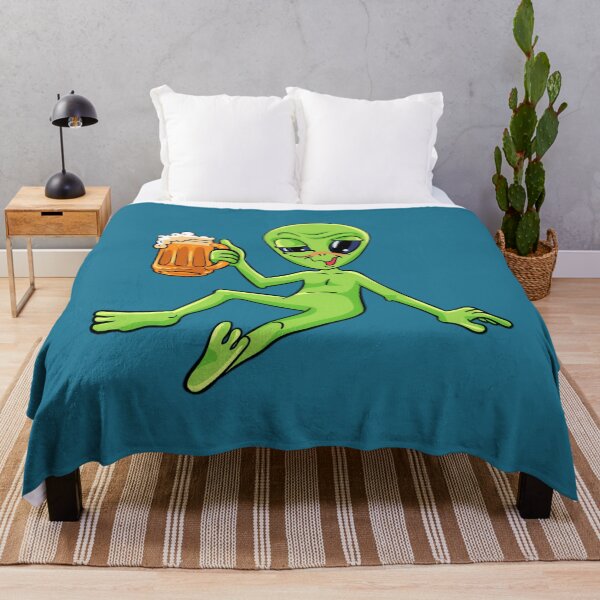 Item preview, Alien and beer Design for a who believes in aliens	 designed and sold by ughwojozdy13.