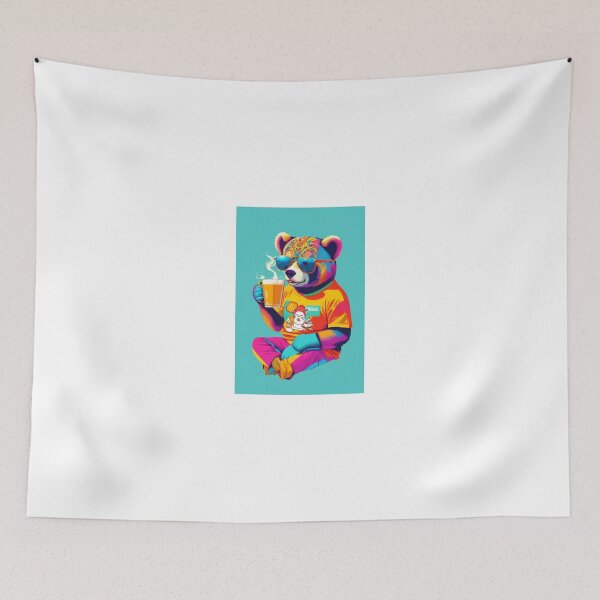 Item preview, Stylish Bear Sticker designed and sold by KRVC Studio .
