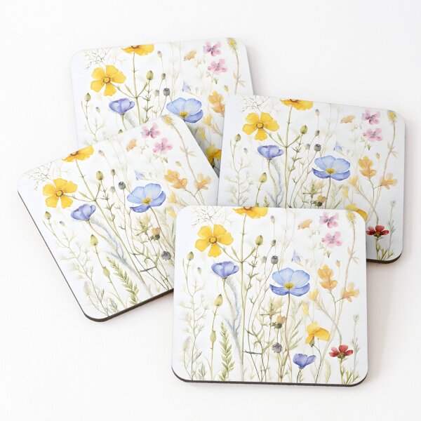 Item preview, Spring Wildflowers in Watercolor 4 designed and sold by WORD BIRD.