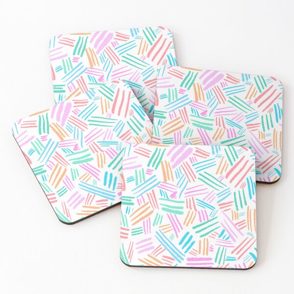 Item preview, Colorful Chalk Lines - White designed and sold by Timeknights.