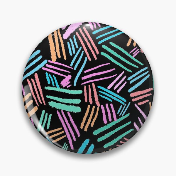 Item preview, Colorful Chalk Lines - Black designed and sold by Timeknights.