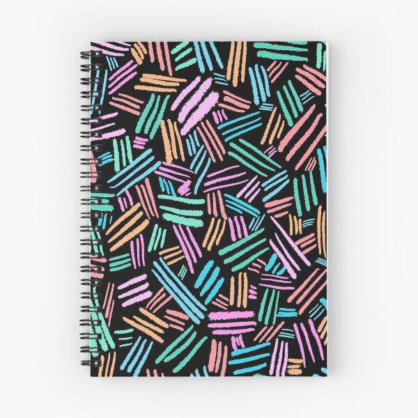 Item preview, Colorful Chalk Lines - Black designed and sold by Timeknights.
