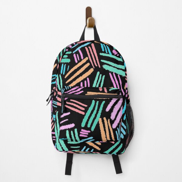 Item preview, Colorful Chalk Lines - Black designed and sold by Timeknights.