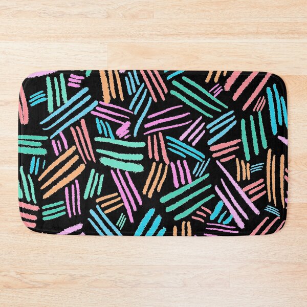 Item preview, Colorful Chalk Lines - Black designed and sold by Timeknights.