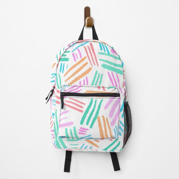 Item preview, Colorful Chalk Lines - White designed and sold by Timeknights.