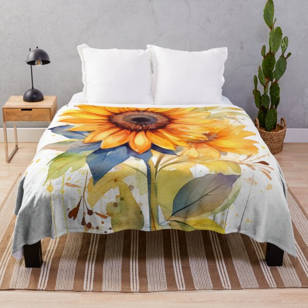 Item preview, Helindra - Sunflowers Watercolor (4/4) designed and sold by sabantha.