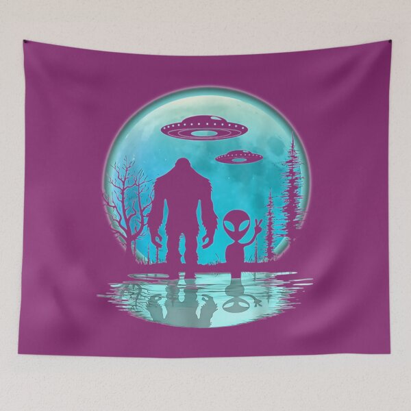 Item preview, Alien And Bigfoot   	 designed and sold by epobibuc17.