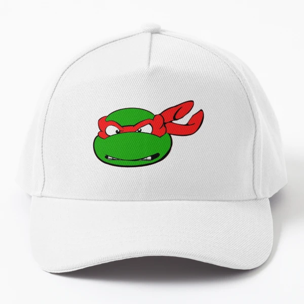 Teenage Mutant Ninja Turtles TMNT Raphael Face Red Mask Mesh Snapback Hat  Green