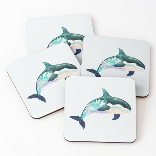 Item preview, Killer Whale with Pearl - Calming Beauty of Sea Life designed and sold by pocketart2023.
