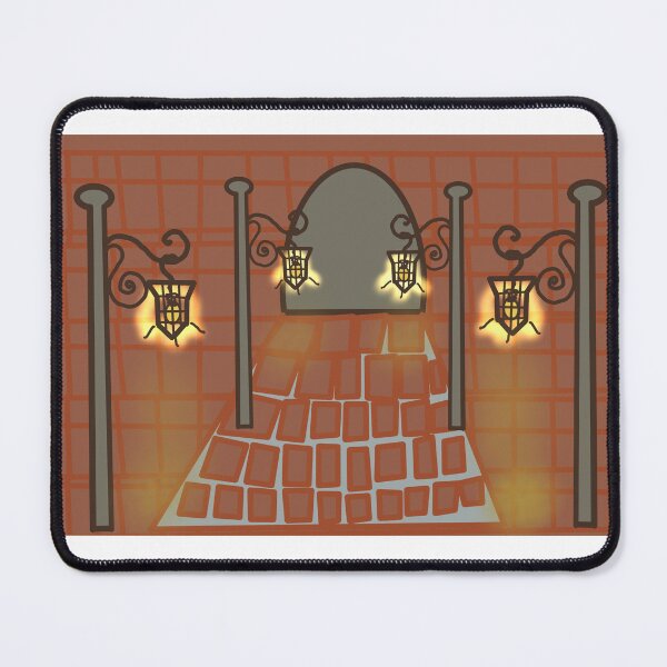 Item preview, Castle Wall With Gothic Lamps designed and sold by cosmyk.