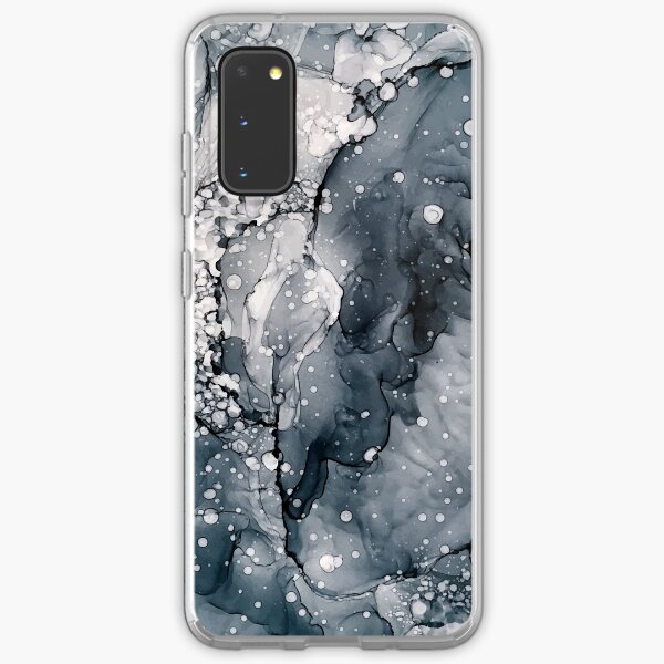 Icy Payne's Grey Abstract Bubble / Snow Painting Samsung Galaxy Soft Case