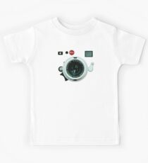 Classic Retro Old Vintage brown leather Camera Kids Tee