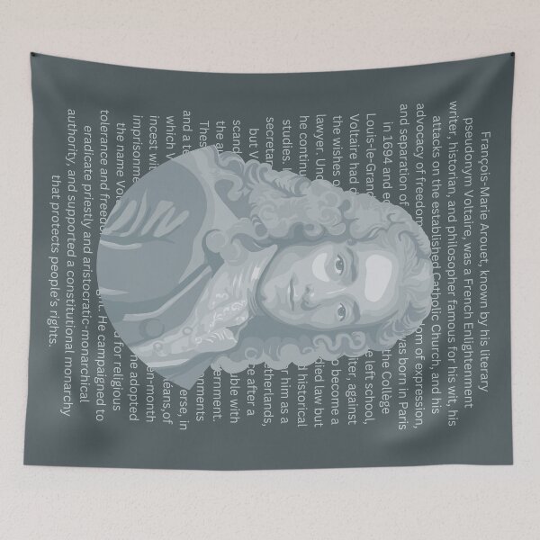 Item preview, Voltaire Portrait And Info designed and sold by Unhinged Heather.