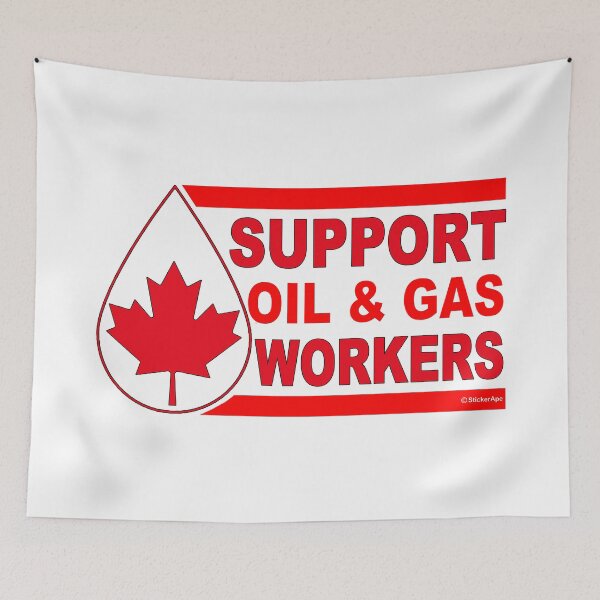 Item preview, Support Canadian Oil Workers; Oil designed and sold by StickerApe.