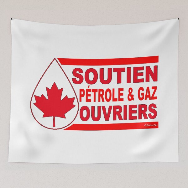 Item preview, Support Canadian Oil Workers; French designed and sold by StickerApe.