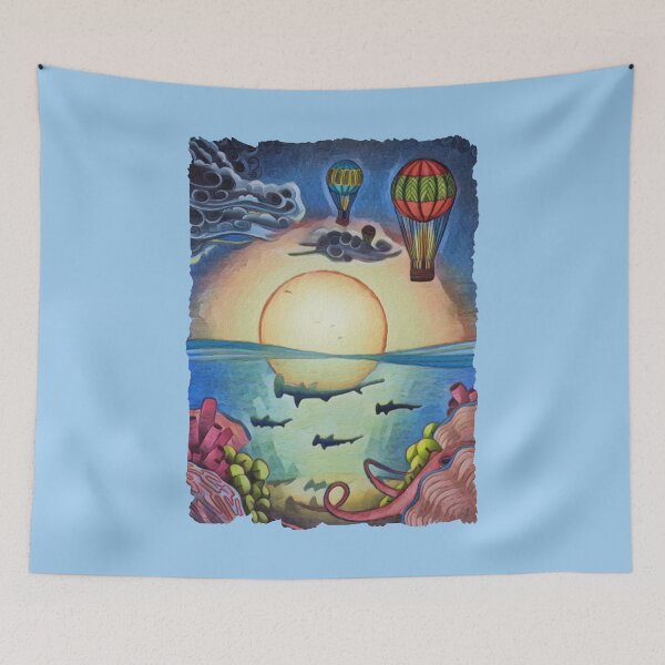 Item preview, Hammerhead Reef Digital Painting designed and sold by Heathermarie321.