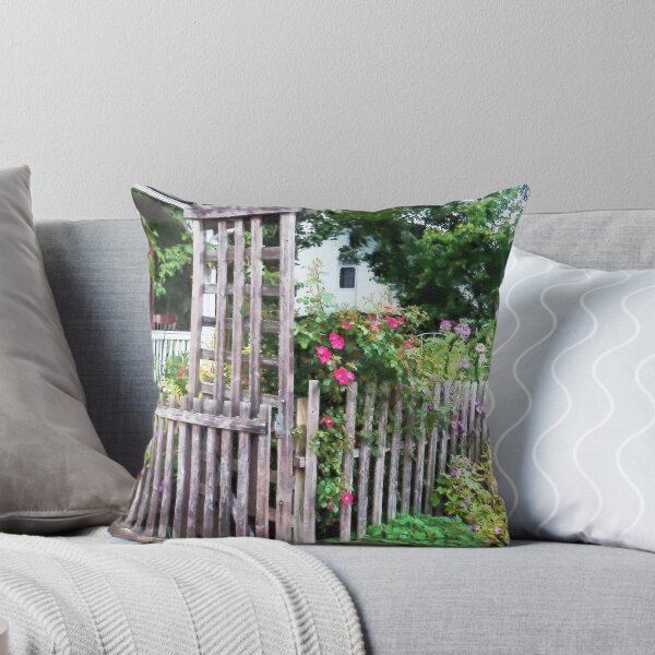 Item preview, Roses on a Weathered Picket Fence designed and sold by Susan Savad.